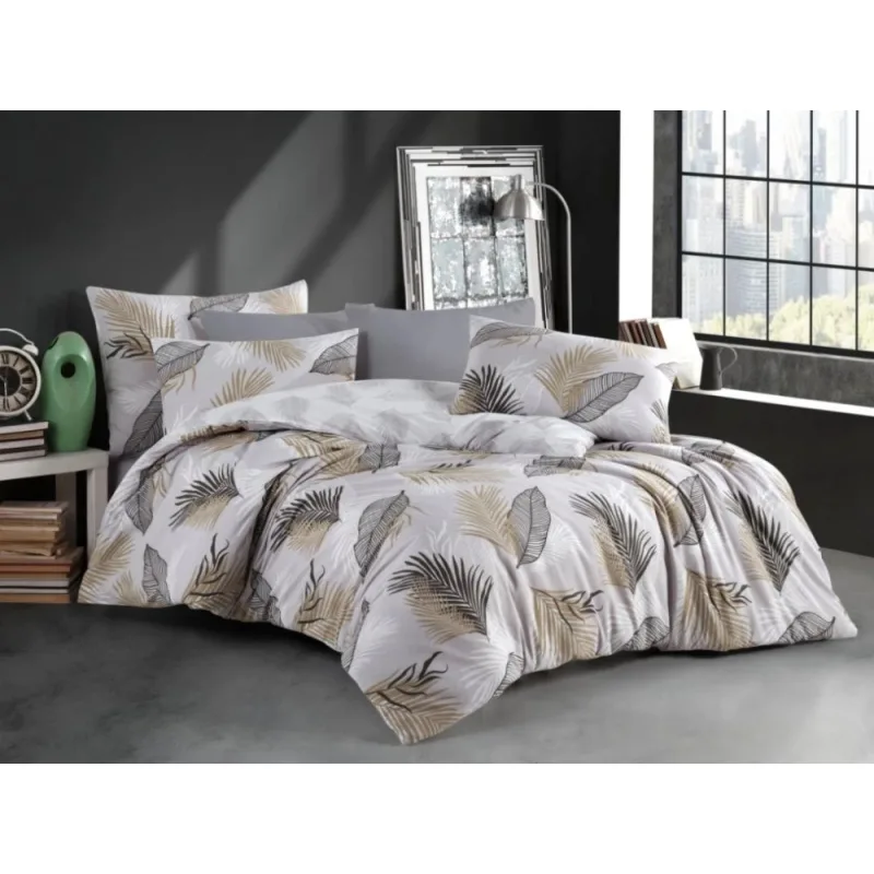 Bavlnené obliečky Sonela beige 140x200/70x90 cm