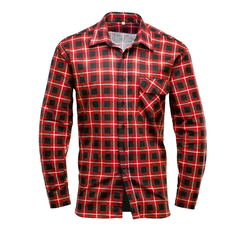 Polstar BONO LUX košeľa s dlhým rukávom červená