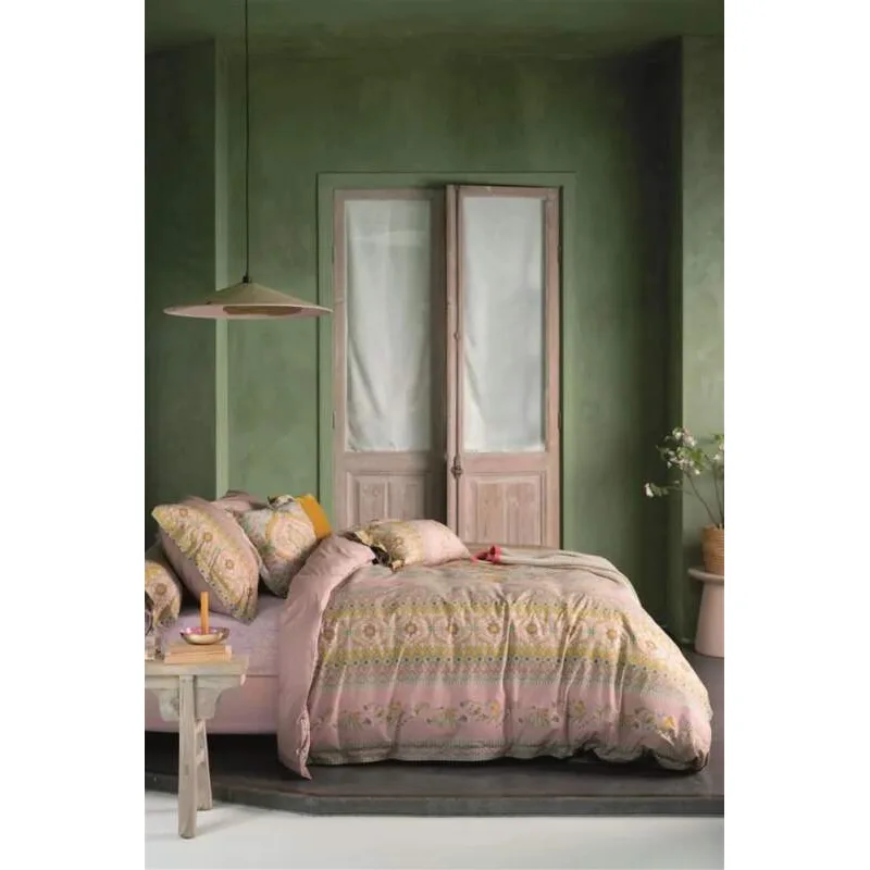 Pip Studio perkálové povlečení Majorelle Carpet růžové 200x200 + 2x 70x90 cm