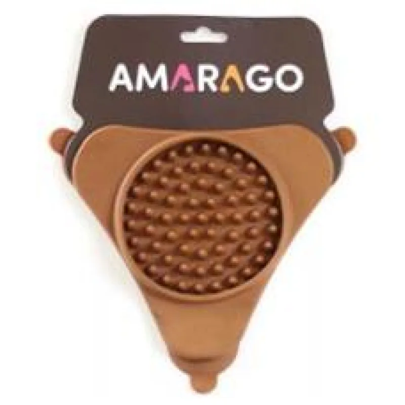 Amarago lízací podložka trojúhelník hnědý 1 ks
