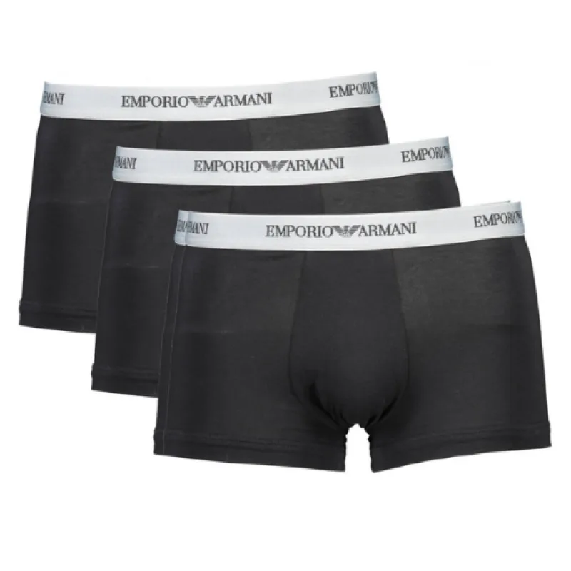 Emporio Armani 111357-CC717 Boxer 3 PACK čierne