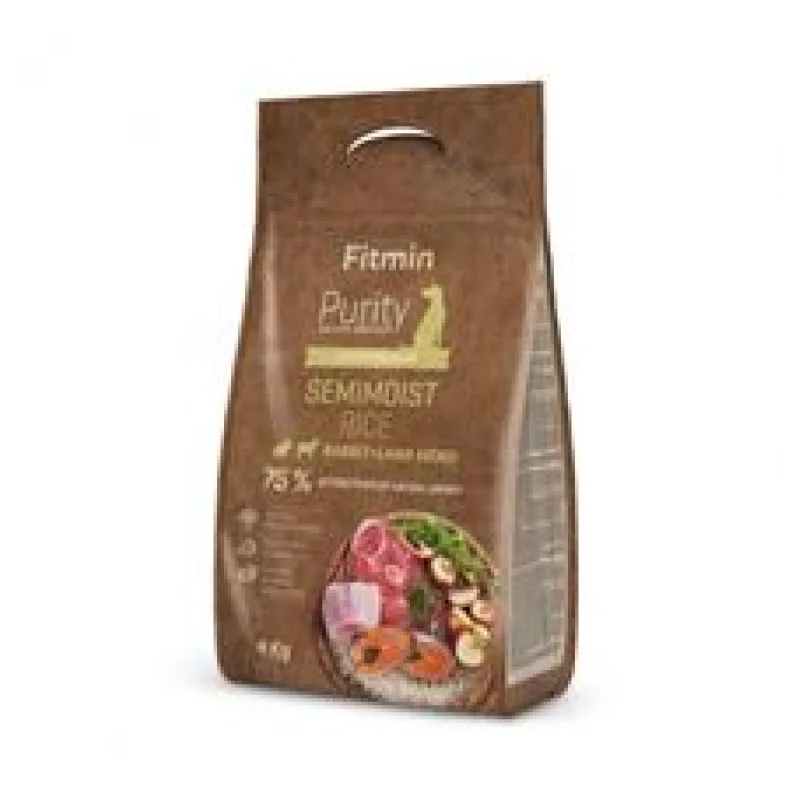 Fitmin Purity Semimoist Rabbit & Lamb Rice kompletní krmivo pro psy 4 kg