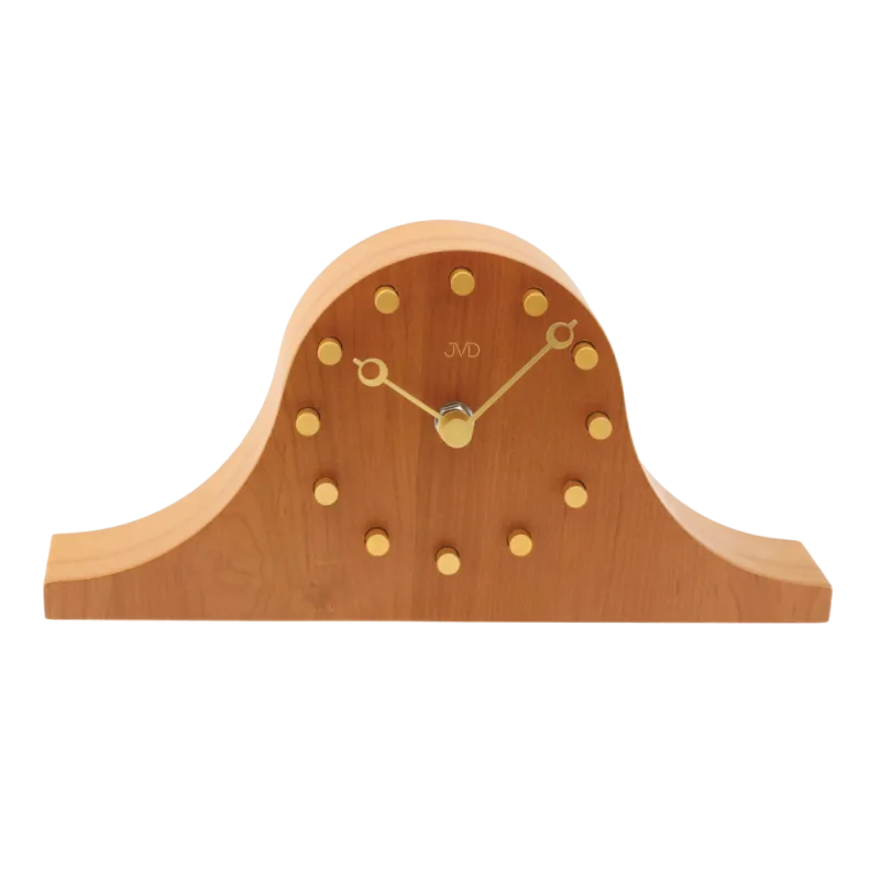 JVD Dřevěné designové stolní hnědé napoleonky hodiny JVD HC202.2
