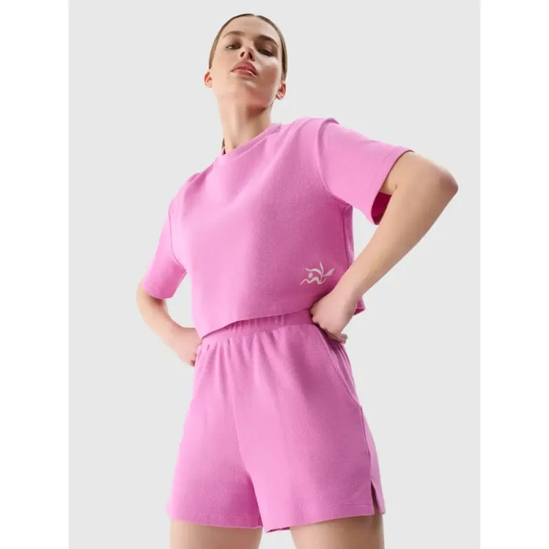 4F športové šortky 4FWSS25TSHOF531 54S ružové