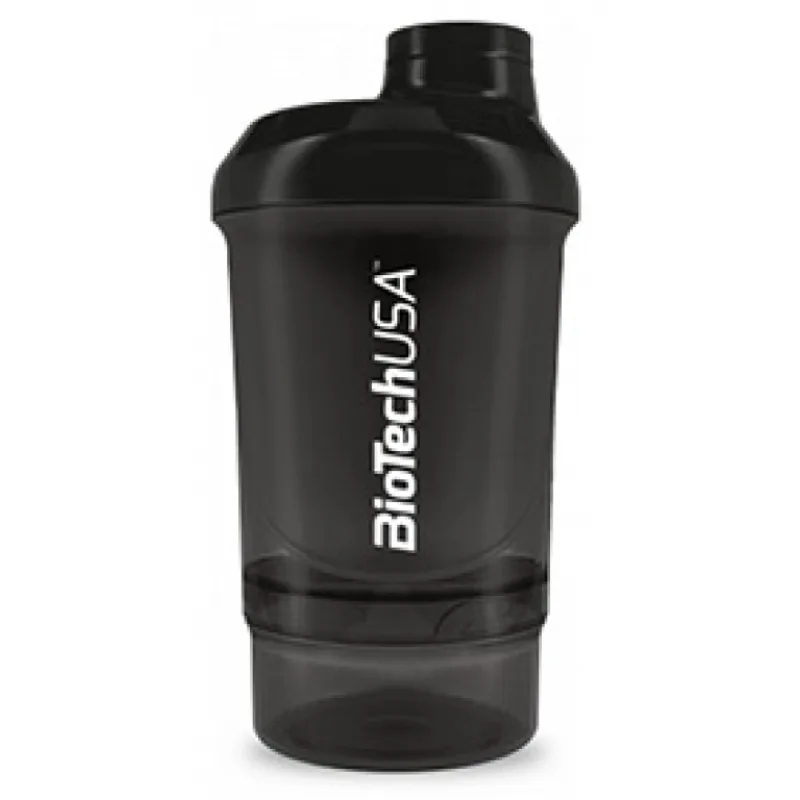 Šejker Nano čierny - 300 ml + 150 ml - BioTech USA