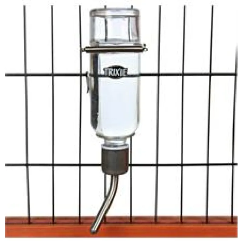 Skleněná napáječka pro morčata 250 ml s úchytem na klec 1 ks