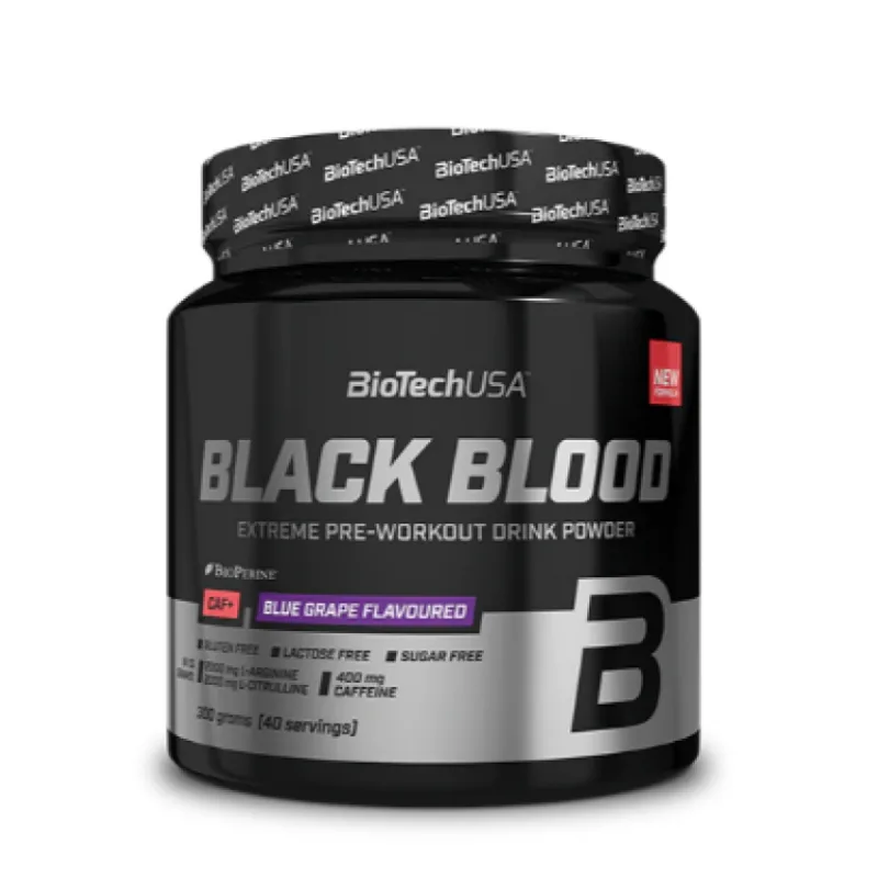 Black Blood CAF+ 300 g - BioTech USA Príchuť: Čučoriedka