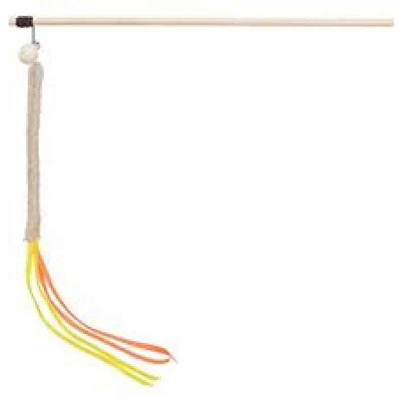 Hrací prut s třásní, plast/plyš 40 cm