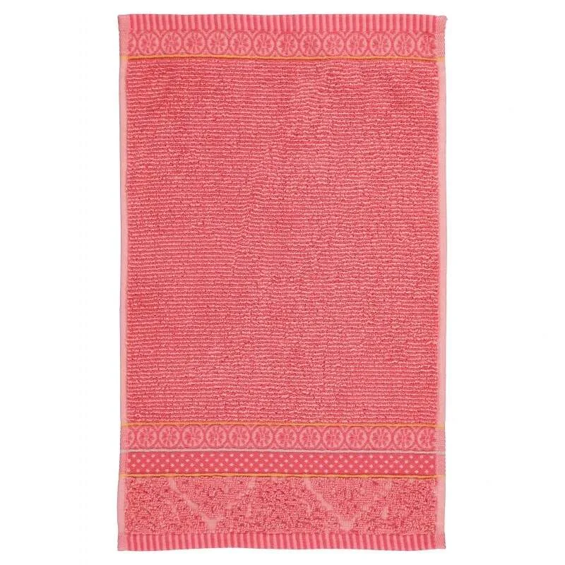 Pip Studio bavlněný froté ručník na ruce Soft Zellige korálový 30x50 cm