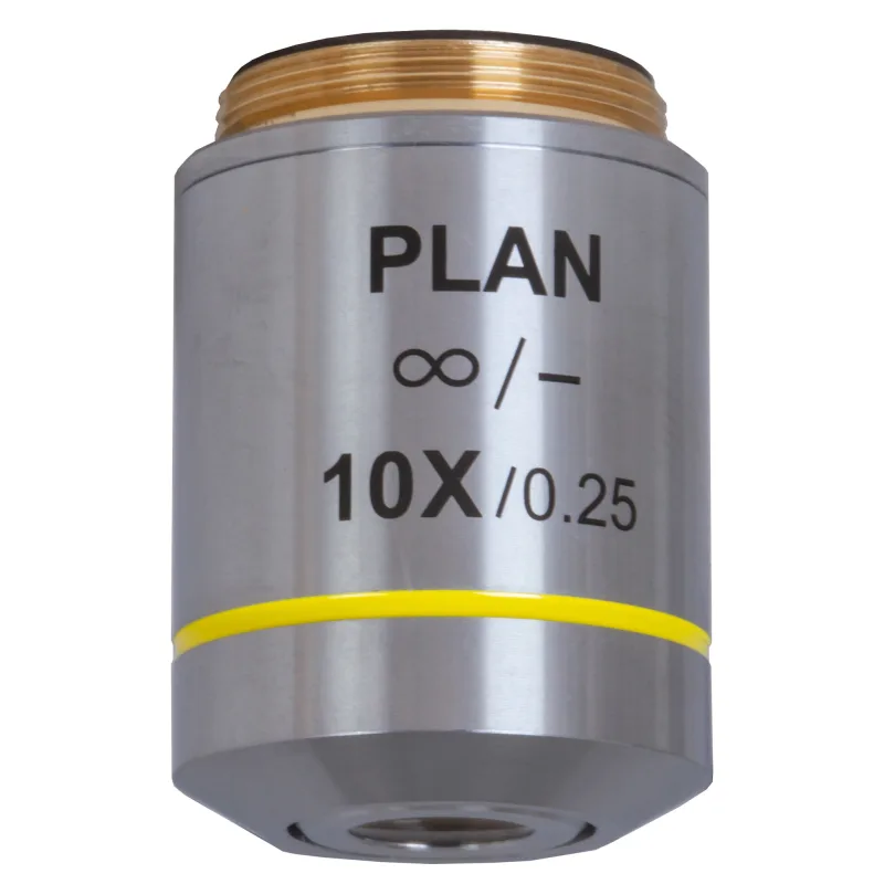 Rovinný achromatický objektív s korekciou na nekonečno Levenhuk MED 10x