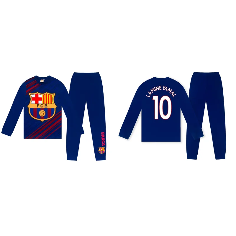 FC Barcelona Lamine Yamal pyžamo modré detské - SKLADOM