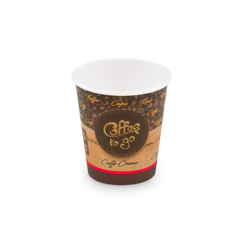 Papírový kelímek "Coffee to go" 200 ml, S (Ø 73 mm) [50 ks] (76620) 3N