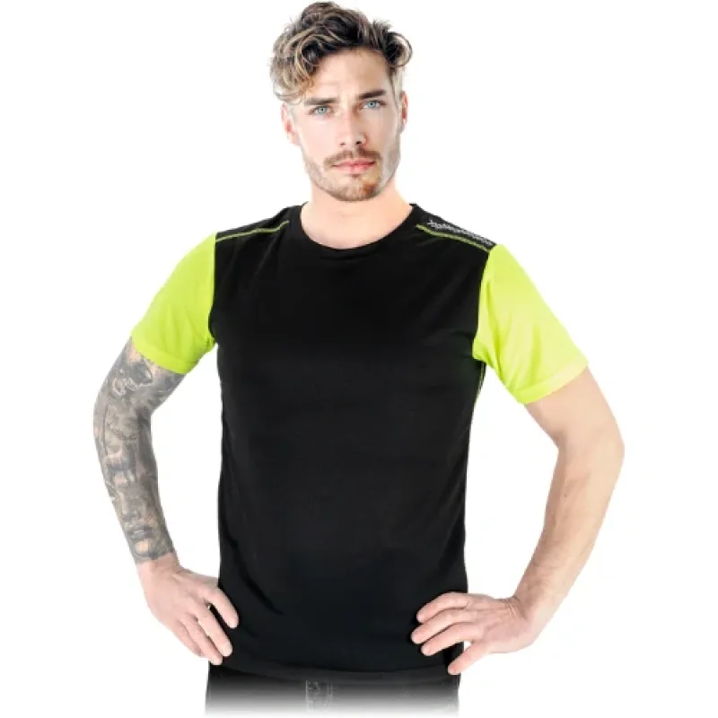 Reis LAGOS športové tričko čierna/žltá