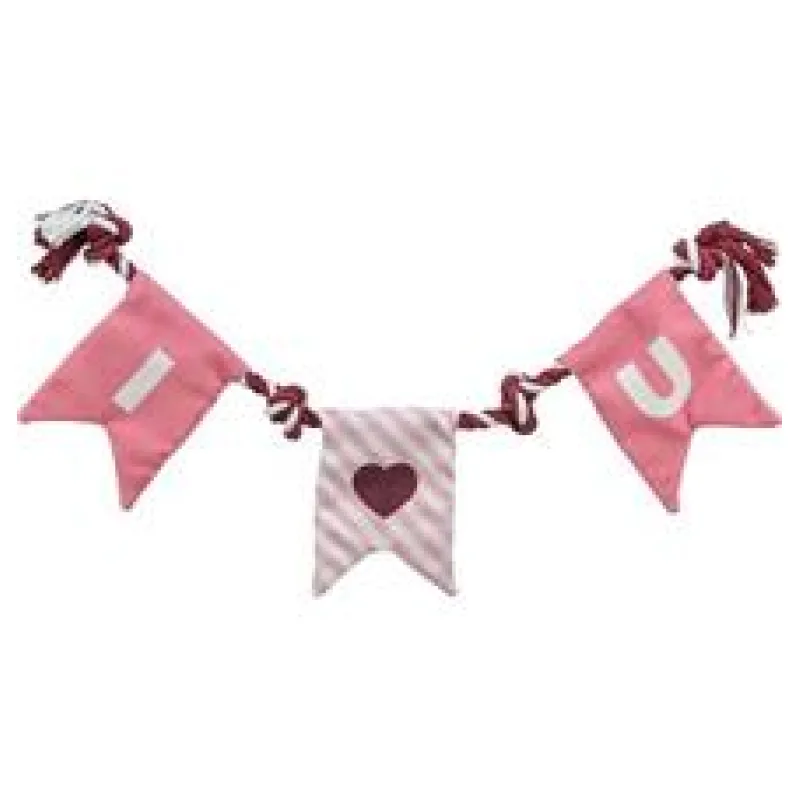 Valentine´s rope - valentýnská hračka pro psy - lano s uzly, bavlna, 50 cm