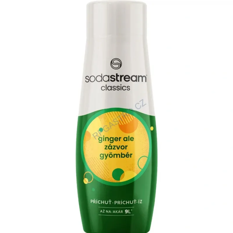 Sirup s příchutí Ginger Ale 440 ml SODASTREAM exp.08.09.25 - CH8D (Sirup s příchutí Zázvor 440 ml SODASTREAM)