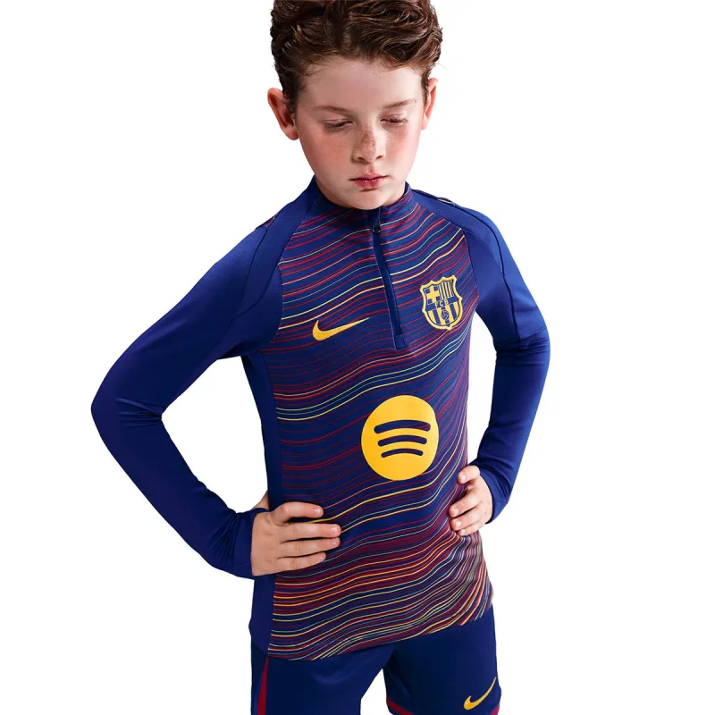 Nike FC Barcelona predzápasová mikina detská 2025-2026