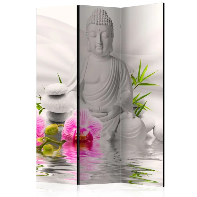 Artgeist Paraván - Buddha and Orchids [Room Dividers]