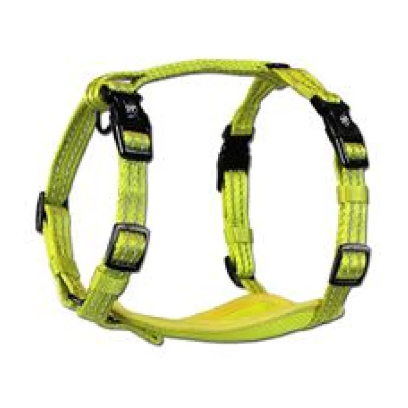 Alcott reflexní postroj pro psy, žlutý velikost S