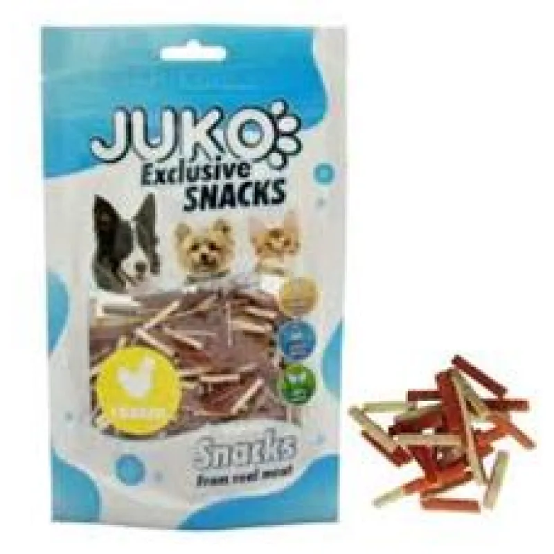 Mini Chicken, Liver & Fish Stick JUKO Snacks 70g