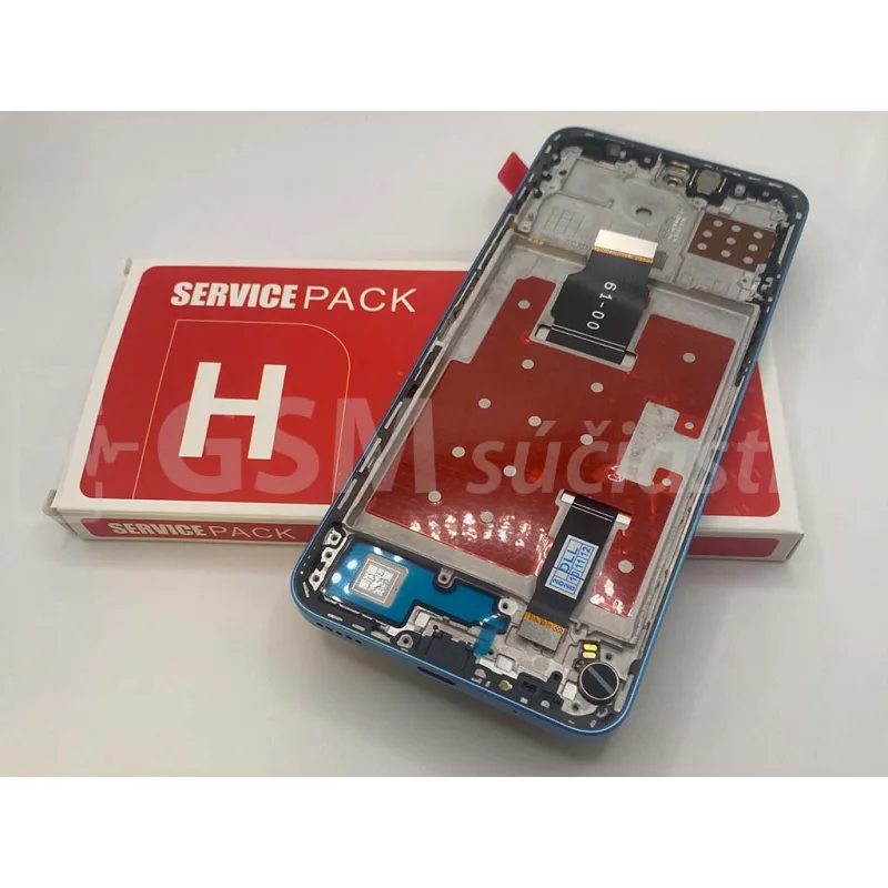 LCD displej + Dotykové sklo a rám Honor X8a, 90 Lite Farba: Modrá