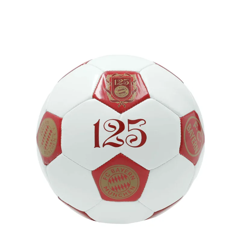 FC Bayern München Bayern Mníchov 125 rokov futbalová lopta biela