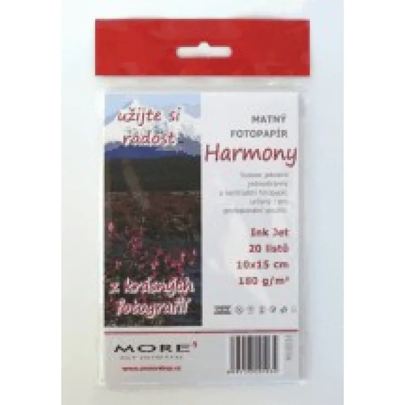 ARMOR MORE Fotopapier Harmony 180g, 10x15 / matný, 20 listov, …