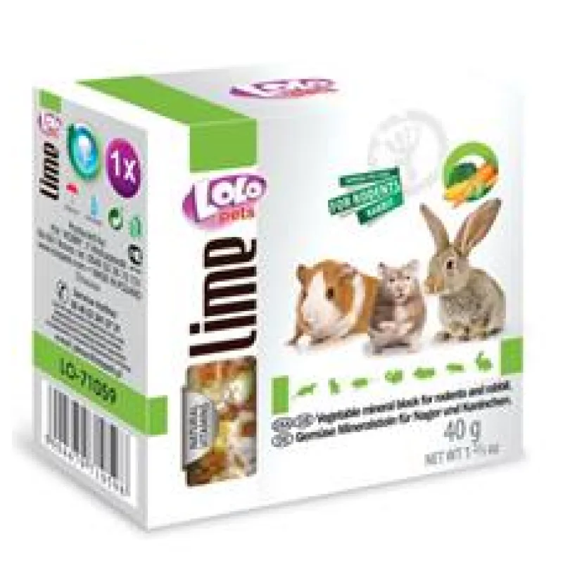 LOLO zeleninový minerální kámen pro hlodavce 1 ks