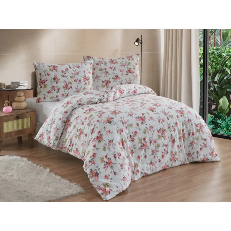 Bavlnené obliečky Rosario red 140x200/70x90 cm