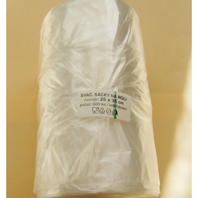 Sáčky rolované transparentní 25 x 35 cm EXTRA SILNÉ [500 ks] (68635.2 - CH1A, CH1N)