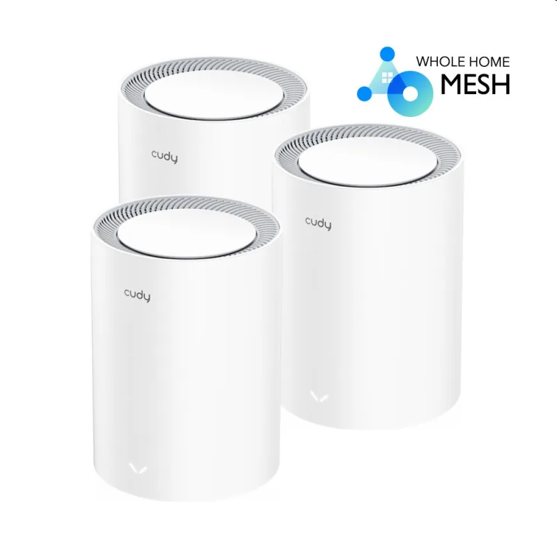 Cudy M1800 - AX1800 Wi-Fi 6 Mesh Solution 3-Pack, Dual-Band, 1201+574Mbps…