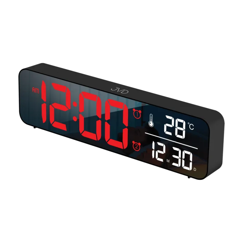 JVD Digitální budík do sítě s červenými LED svítícími čísly JVD SB203.3