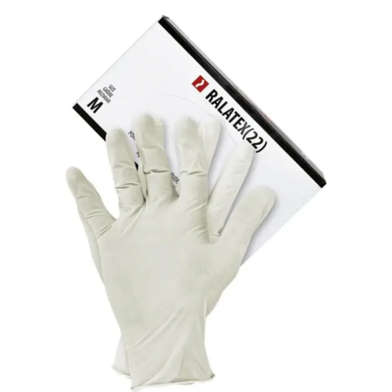 Reis RALATEX 22 rukavice púdrované biele 100 KS