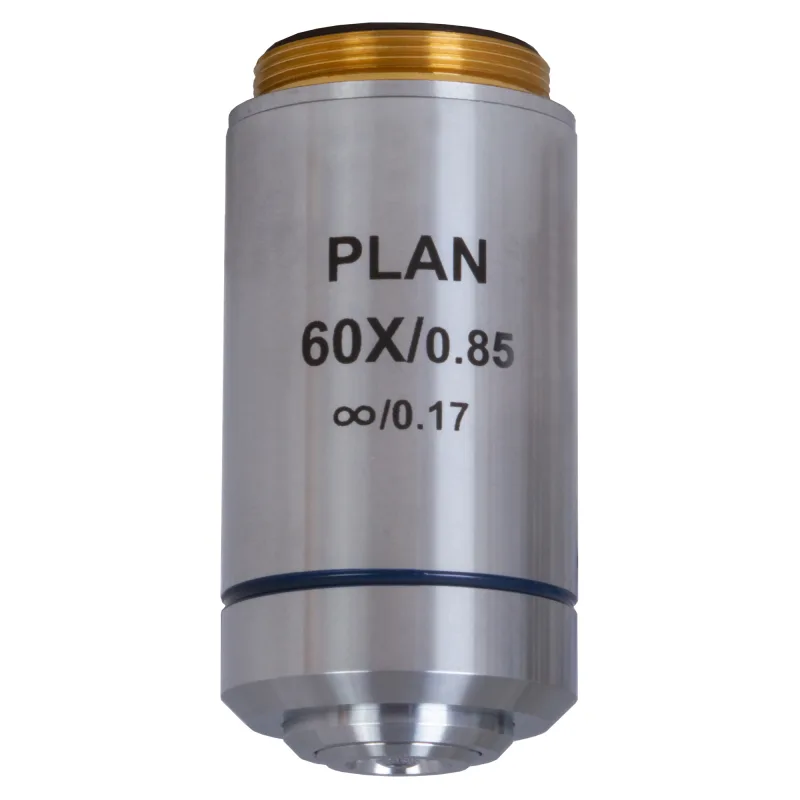 Rovinný achromatický objektív s korekciou na nekonečno Levenhuk MED 60x