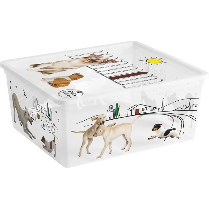 Box s vekom KIS C Style Pets M, 18 l, 34×40×17 cm