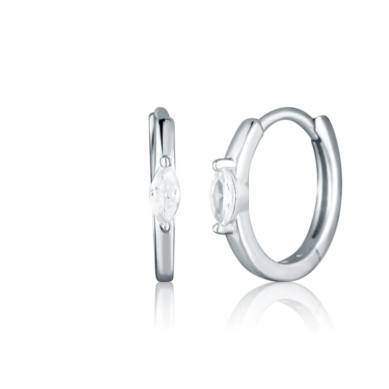 JVD Dámské stříbrné kruhové náušnice SVLE2756X86BI00