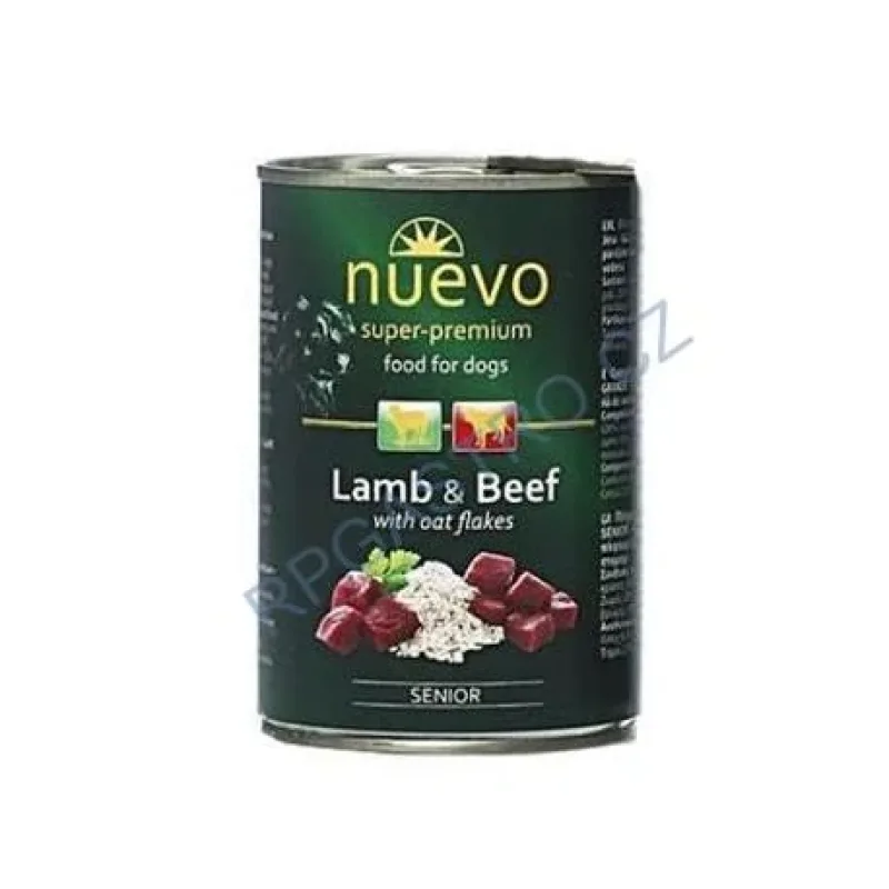 Nuevo pes Senior Jehněčí s ovesnými vl. konz. 400 g (Nuevo pes Senior Jehněčí s ovesnými vl. konz. 400 g)