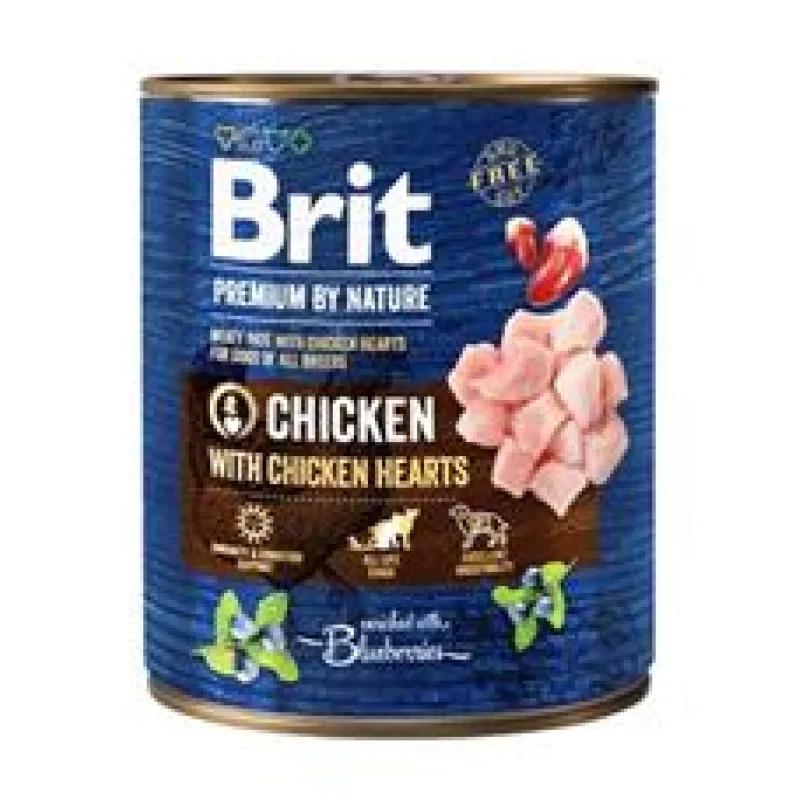 Brit Premium Dog by Nature konz Chicken & Hearts 400 g