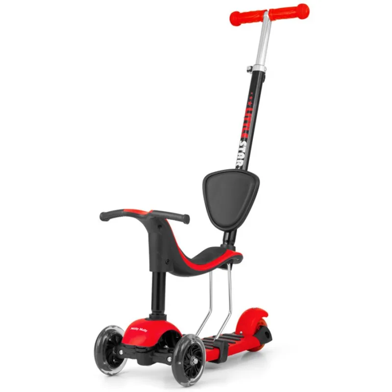 Detská kolobežka Milly Mally Little Star red (poškodený obal)