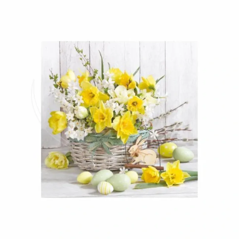 Velikonoční ubrousky 3-vrstvé 33 x 33 cm (PAP - FSC Mix), 20 ks (83097 - CH3N)