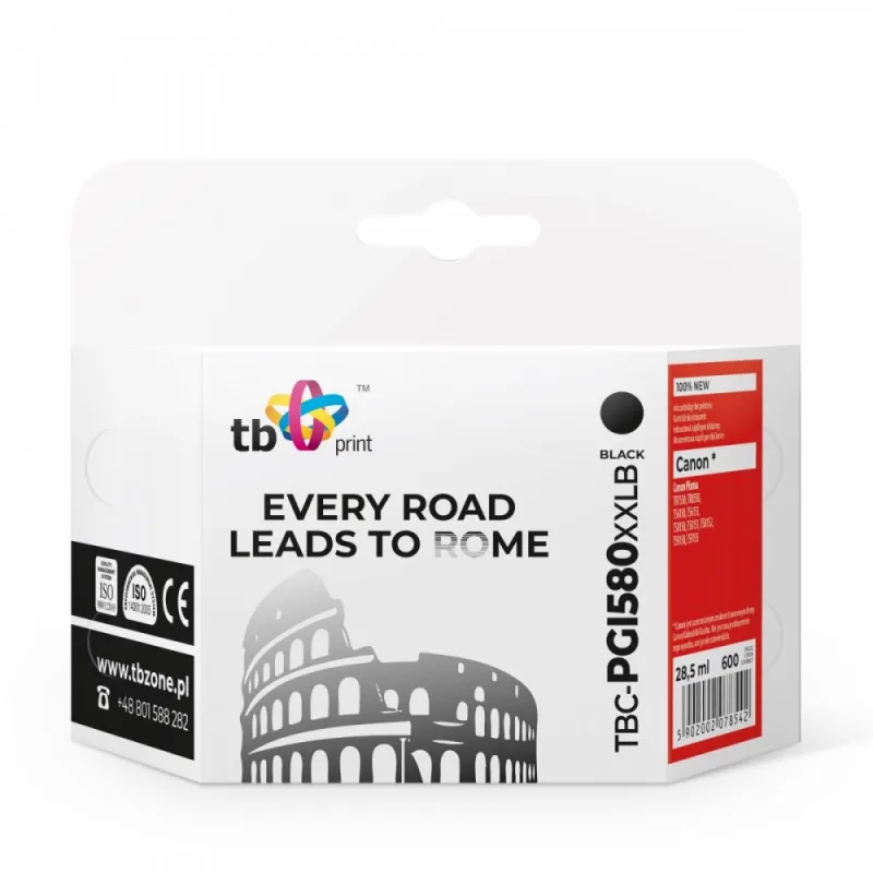 Ink. kazeta TB kompat. s Canon PGI-580XXL, TBC-PGI580XXLB BK 100% new TBC…