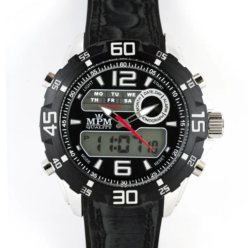 MPM Módní sportovní hodinky s kombinovaným číselníkem W01M.10608.B