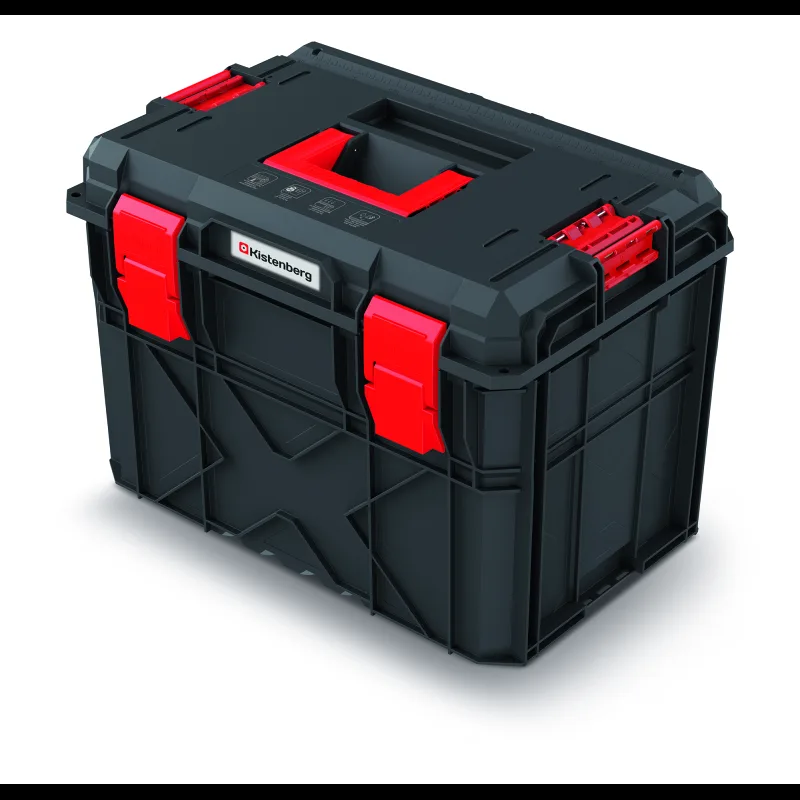 Kistenberg Kufor na náradie X BLOCK TECH čierny 546x380x407 2 nosiče a 2 priečky KXB604040-S411