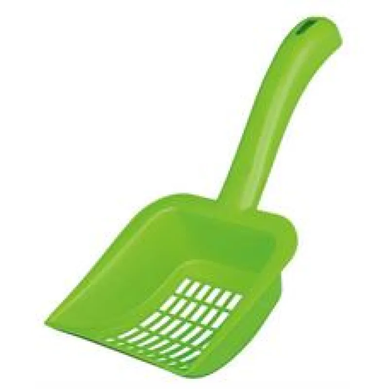 Plastová lopatka na trus, vhodná na silikonové granulky L bílá