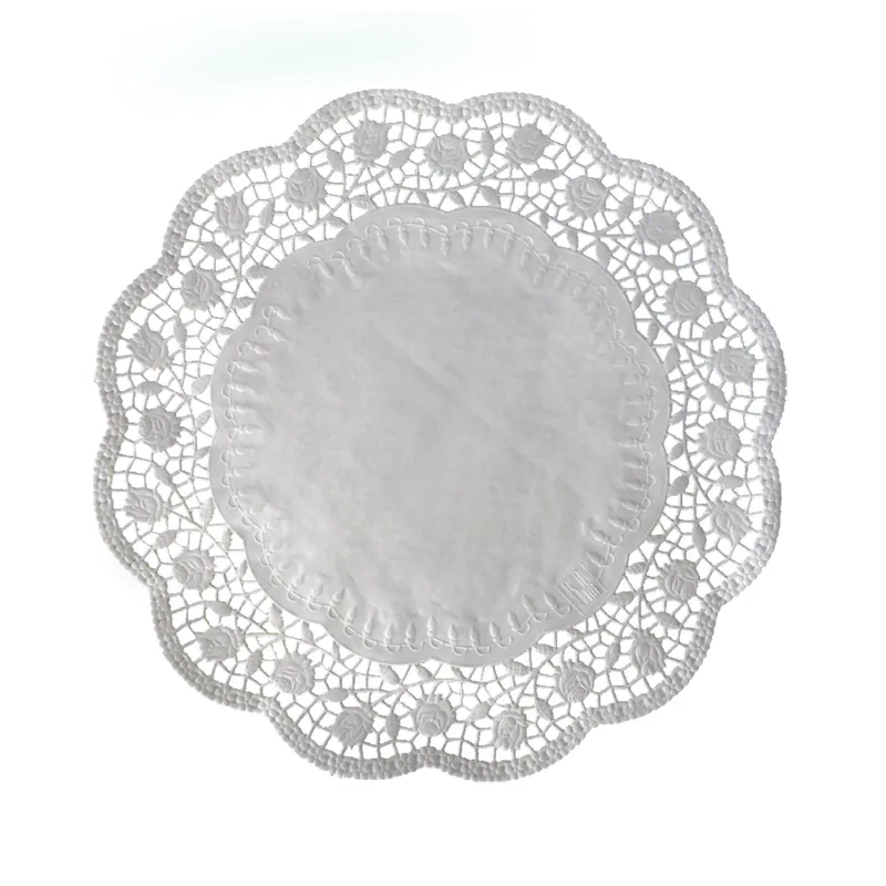 Dekorativní krajky kulaté Ø 36 cm [6 ks] (65436)