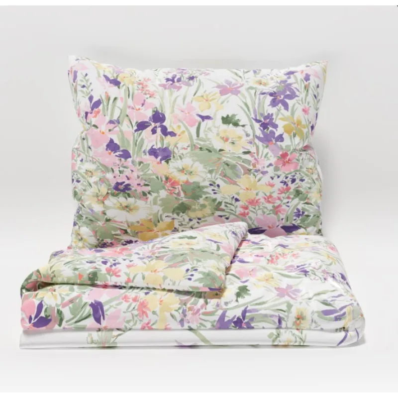 Bavlnené obliečky PROVENCE COLLECTION ISABEL fialová 140x220/70x90 cm