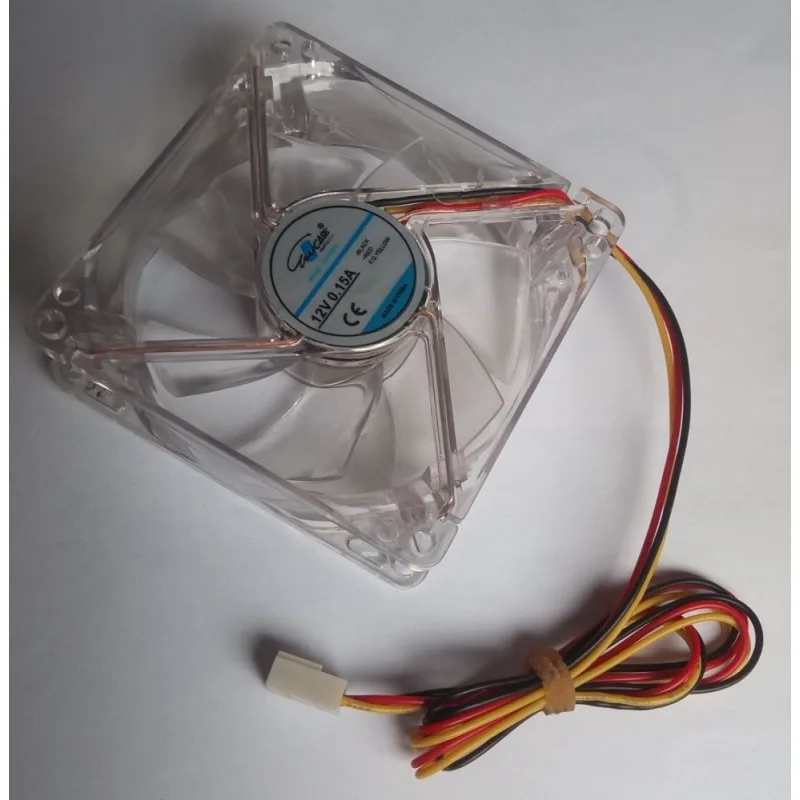 EUROCASE ventilátor 80mm, 12V/ 0, 15A, prosvětlený RGB (3-pin)…