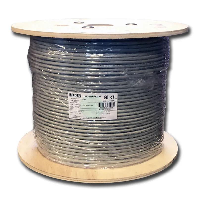 BELDEN 1633ENH F/ UTP drôt CAT5E LSOH, Dca 305m sivý 1633ENH.00305