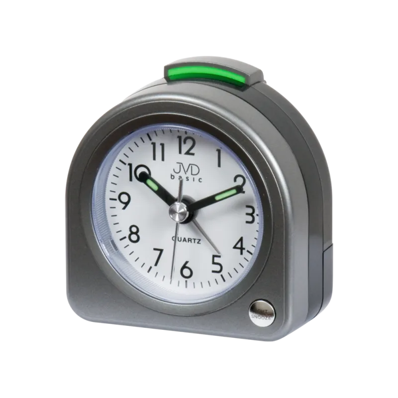 JVD Šedý analogový bateriový budík JVD SR266.2