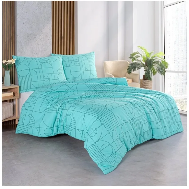 Bavlnené obliečky Geo Aquatic Awe 200x220/2x70x90 cm