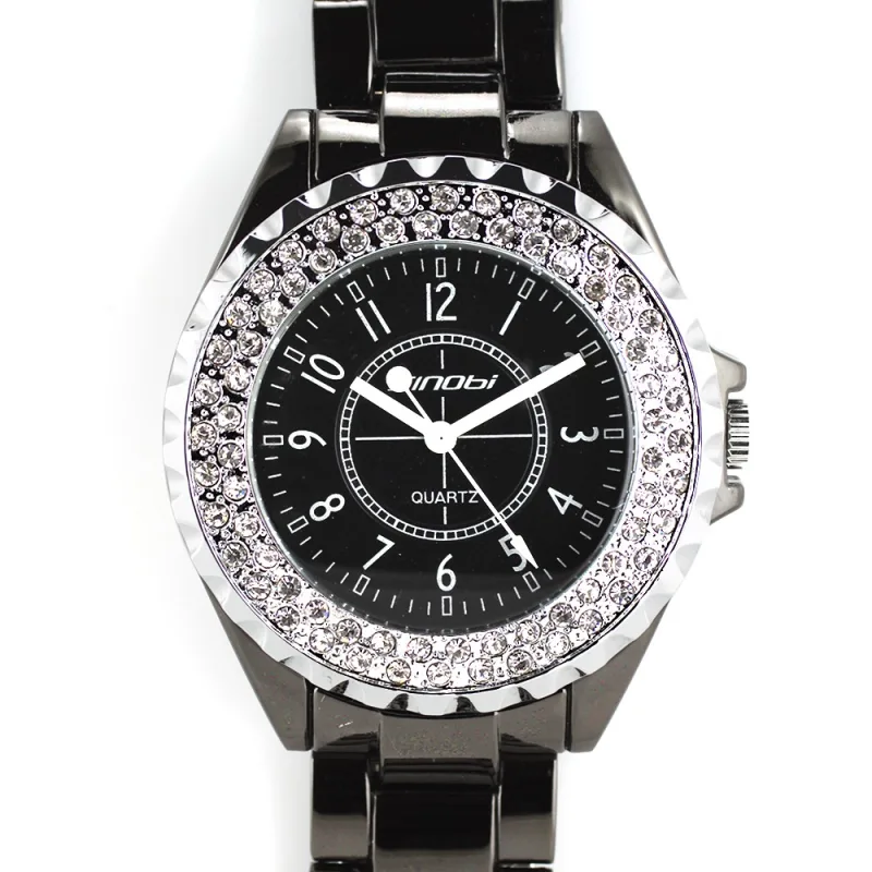 MPM Dámské hodinky s ozdobnou otočnou lunetou W02S.10541.B